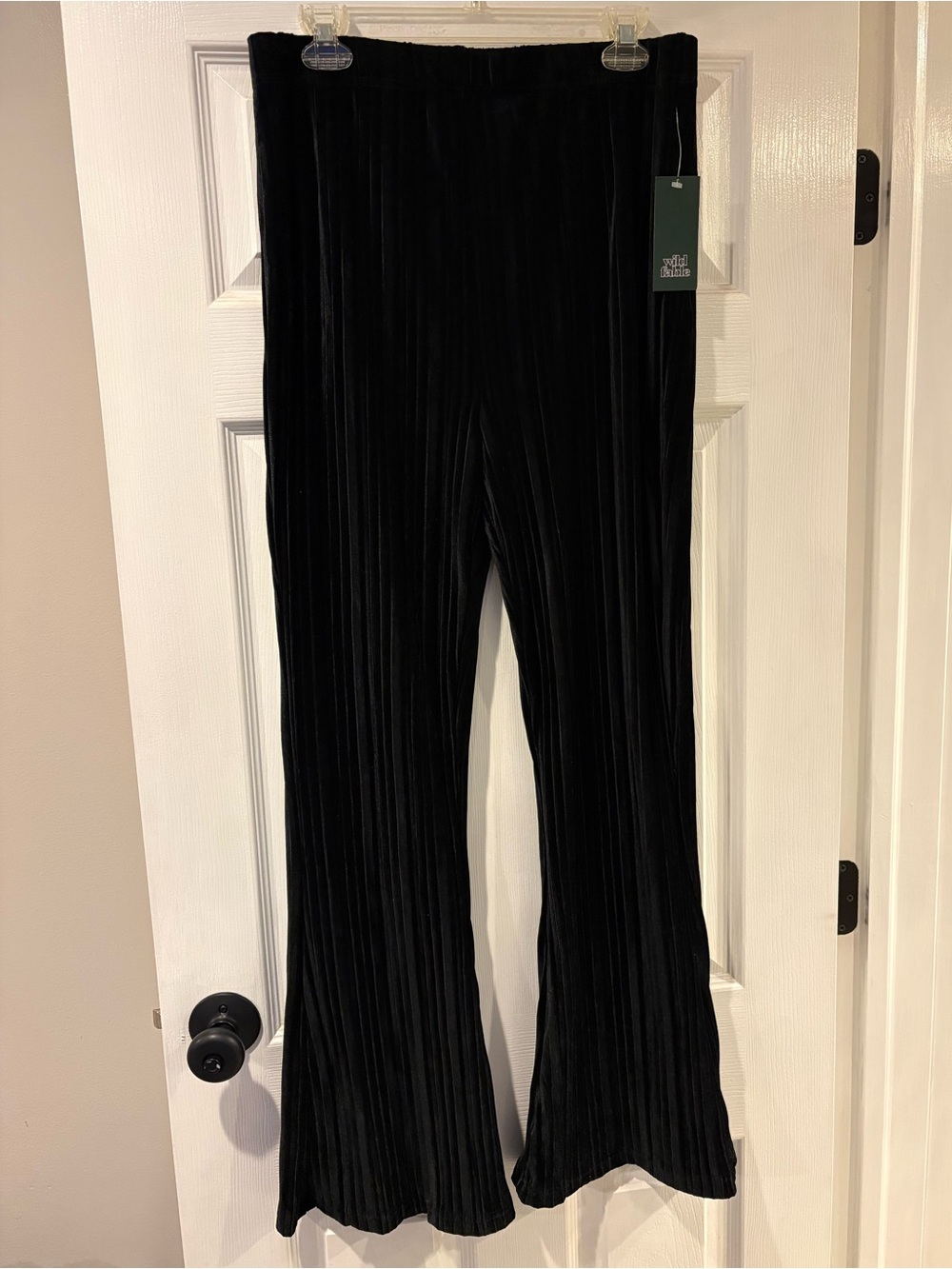 Tags on! Black Velvet Pants